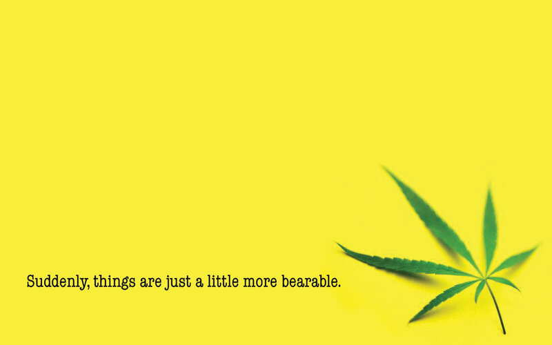 Marijuana Leaf — Yellow, Calm