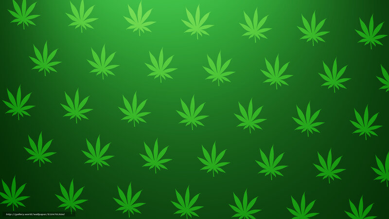 Marijuana Leaves Pattern — Green