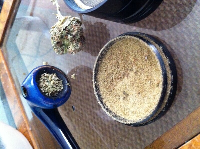 marijuana preparation setup
