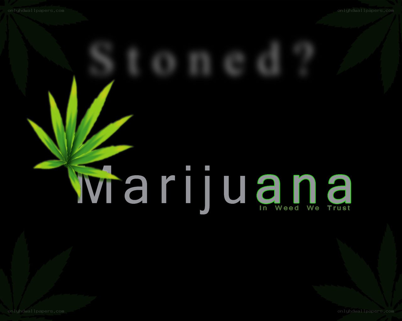 Marijuana themed graphic