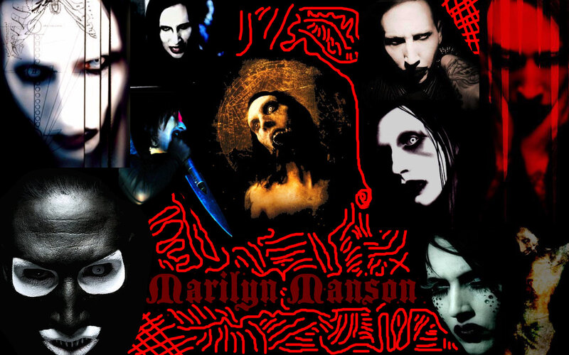 Marilyn Manson collage artwork
