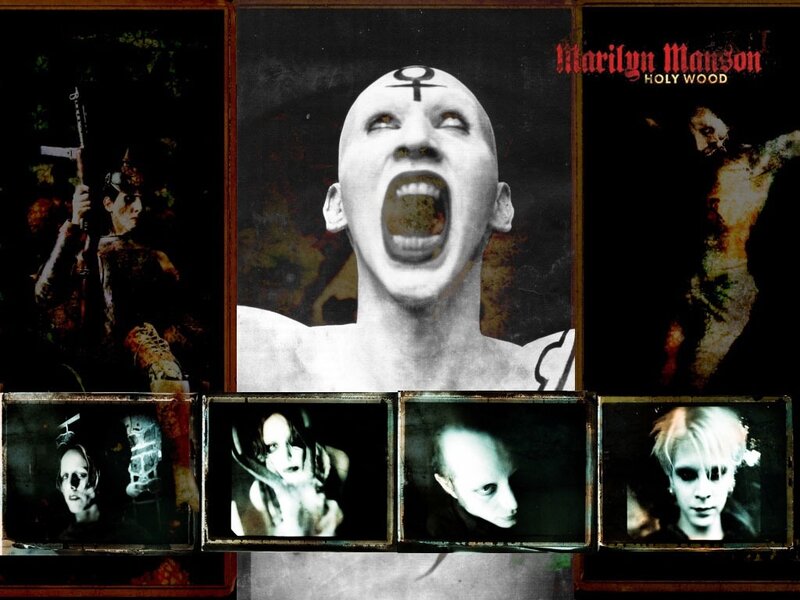 Marilyn Manson Holy Wood collage