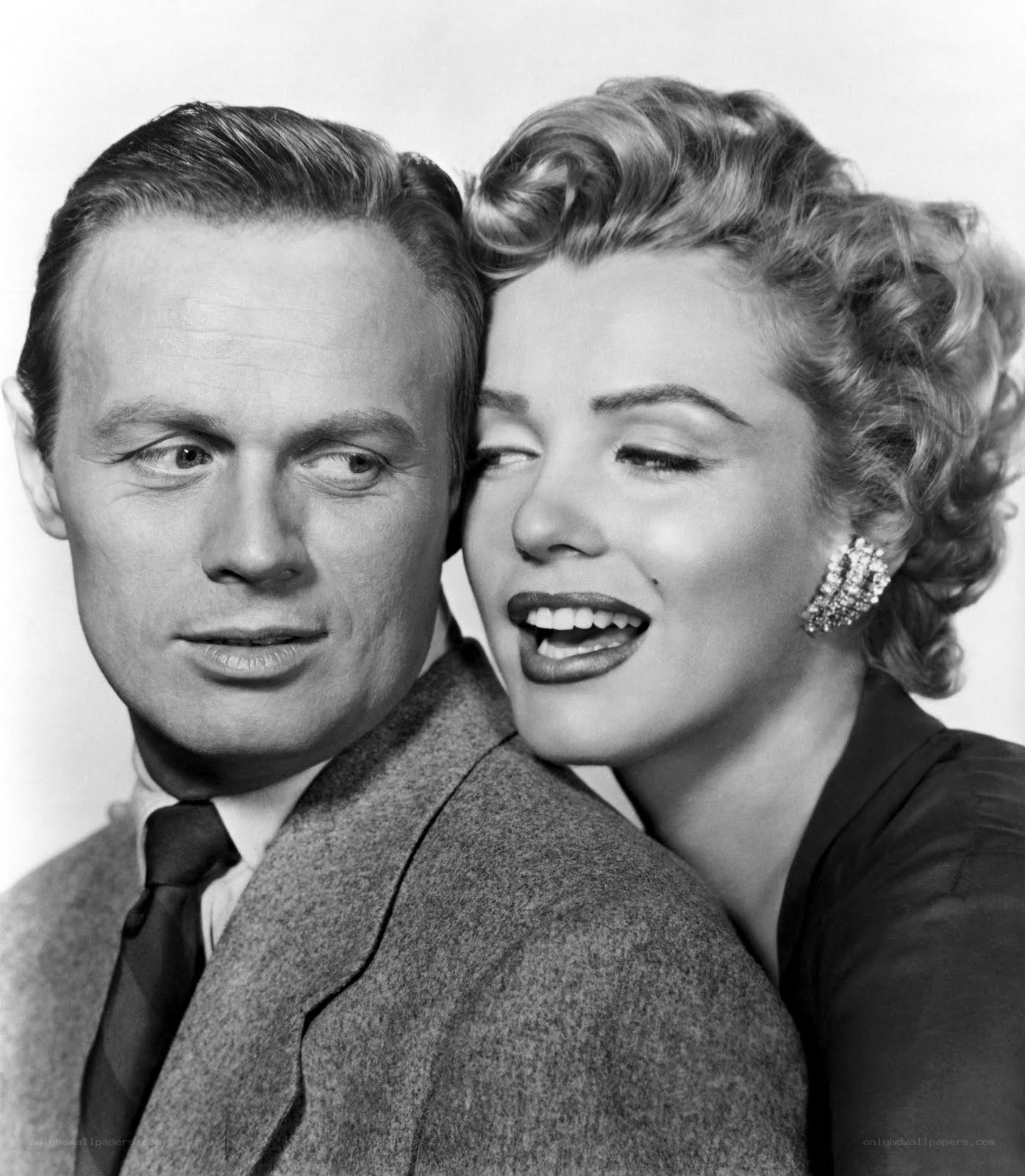 Marilyn Monroe and a man