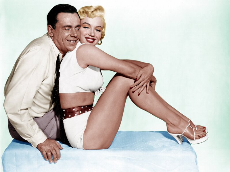 Marilyn Monroe and a Man — White