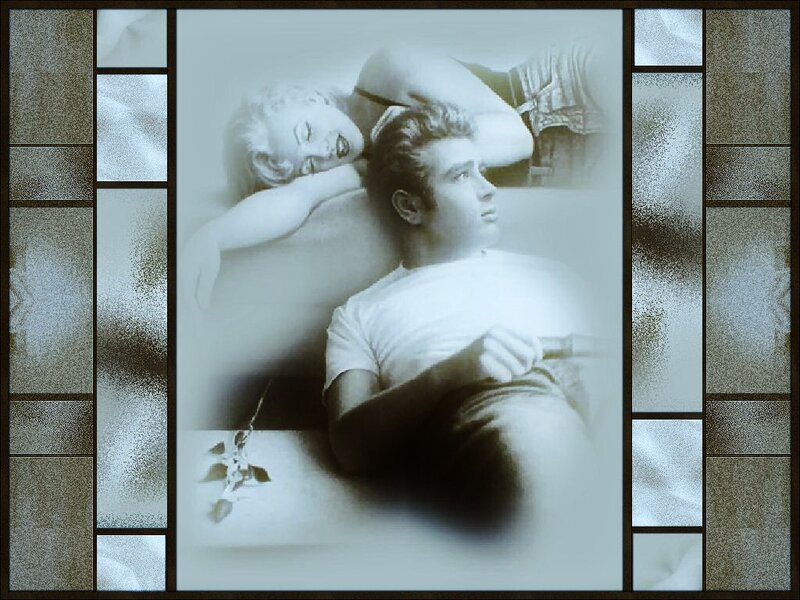 Marilyn Monroe and James Dean portrait