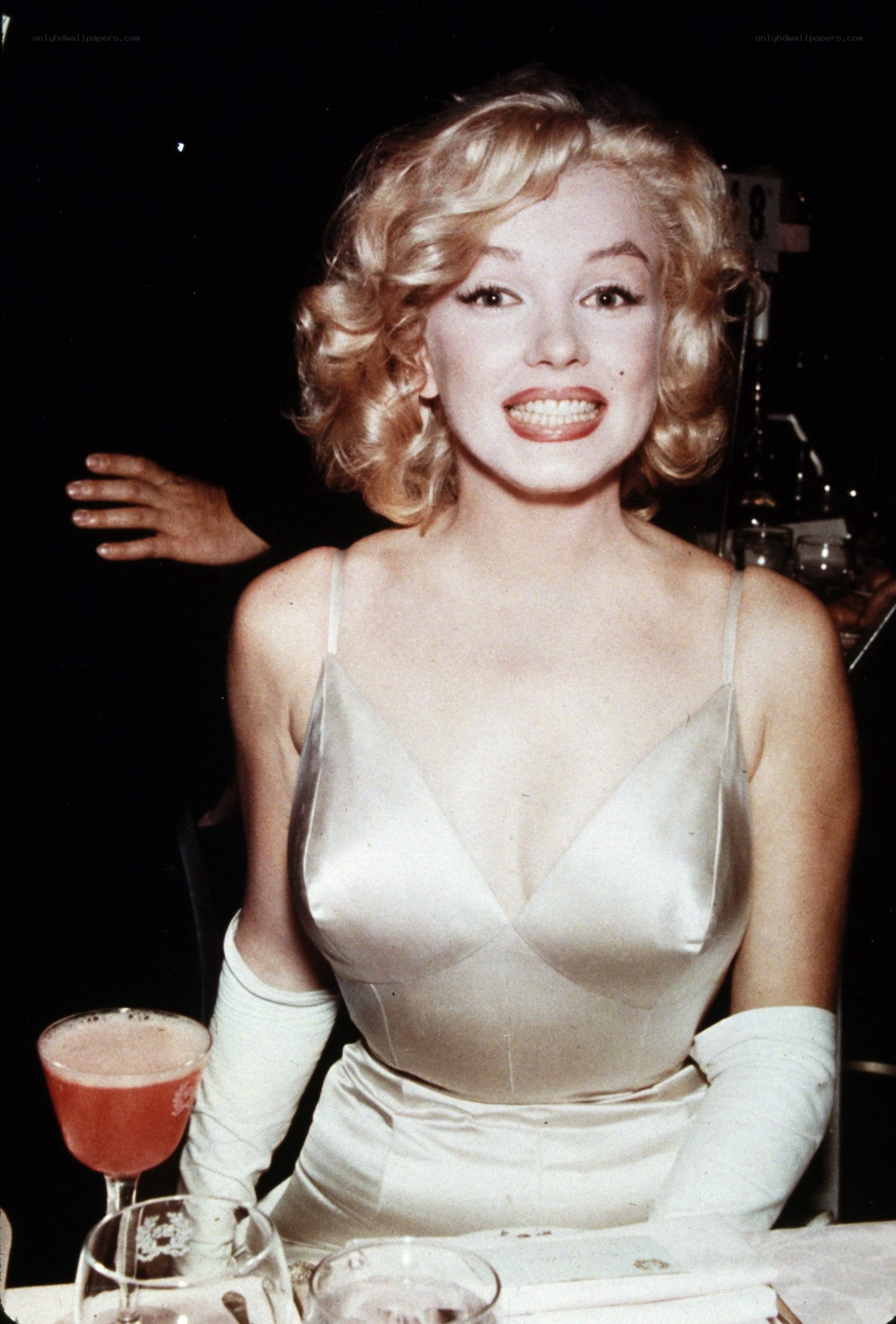 Marilyn Monroe at a party