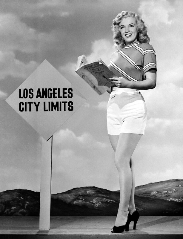 Marilyn Monroe at Los Angeles city limits