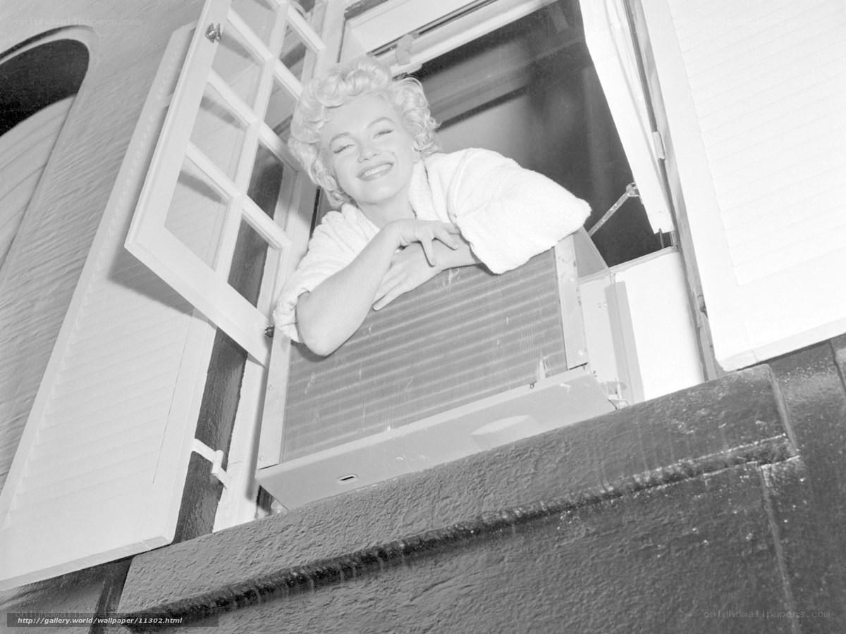 Marilyn Monroe at window