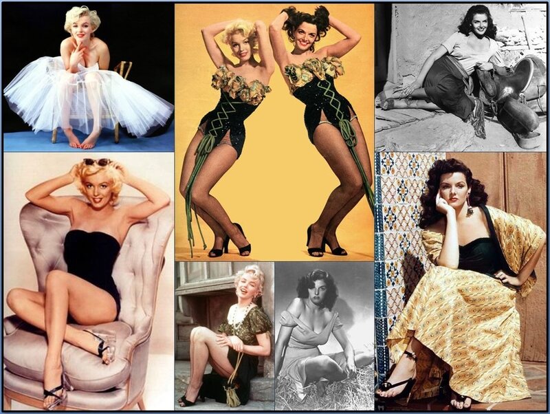 Marilyn Monroe Collage — Black, Glamorous