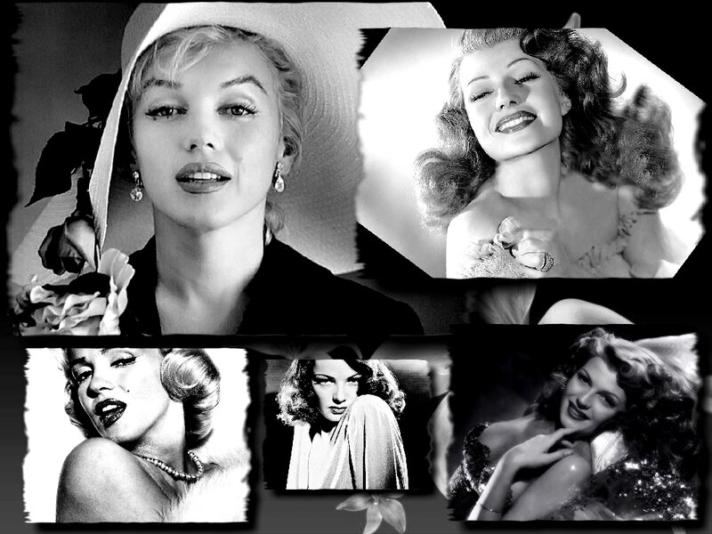 Marilyn Monroe Collage — Black