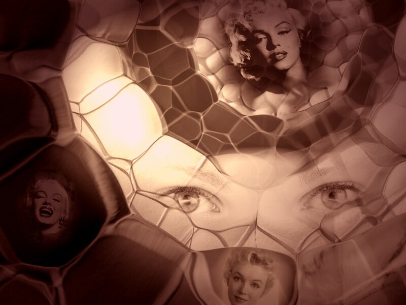 Marilyn Monroe Collage — Brown