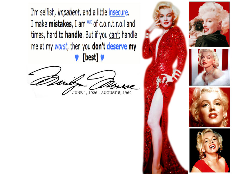 Marilyn Monroe Collage — Red