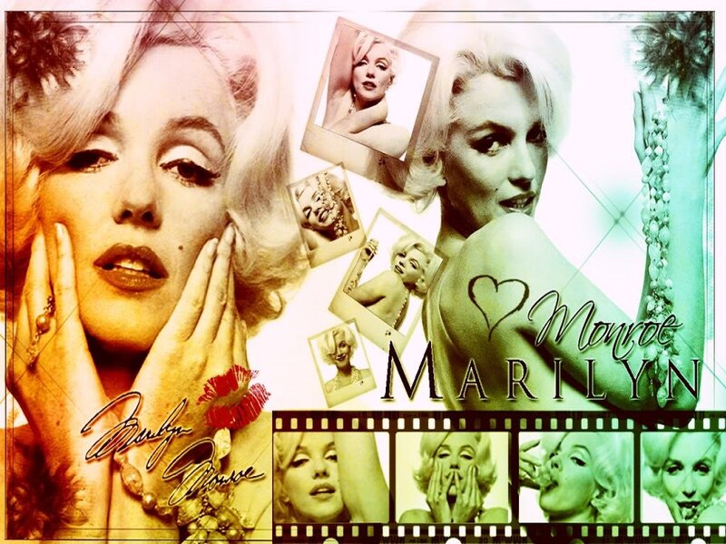 Marilyn Monroe Collage — Yellow