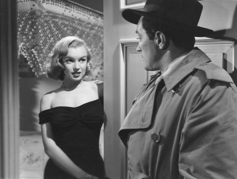 Marilyn Monroe in a classic film scene