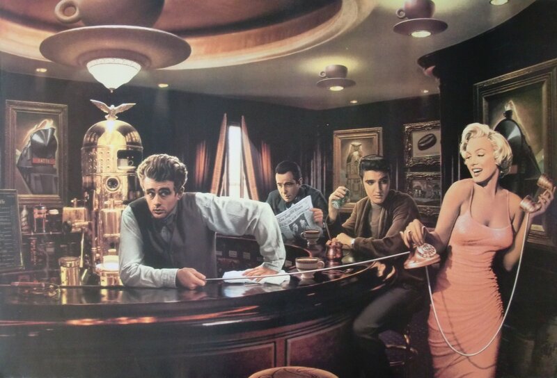 Marilyn Monroe in a Diner — Brown