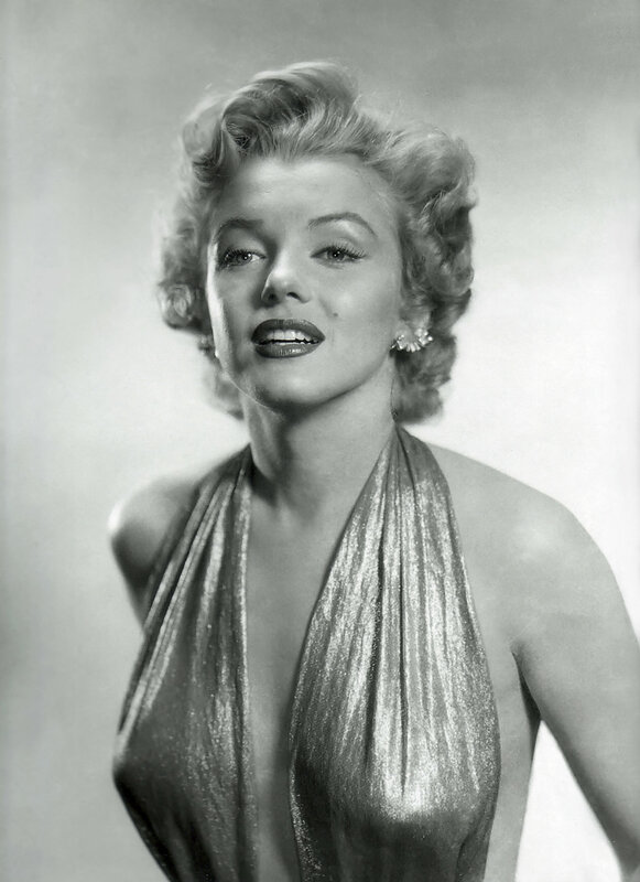 Marilyn Monroe in a halter dress
