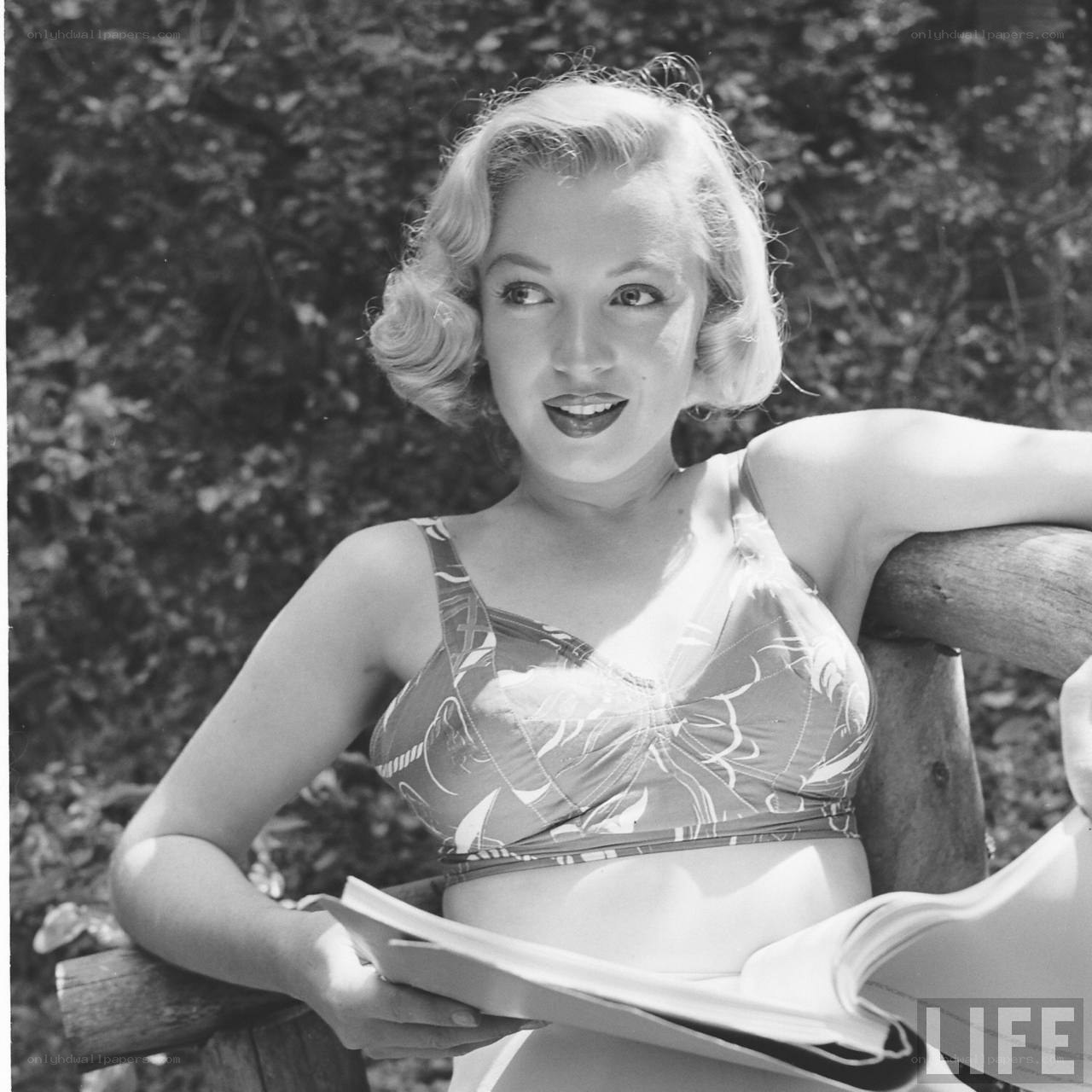 Marilyn Monroe in a swimsuit