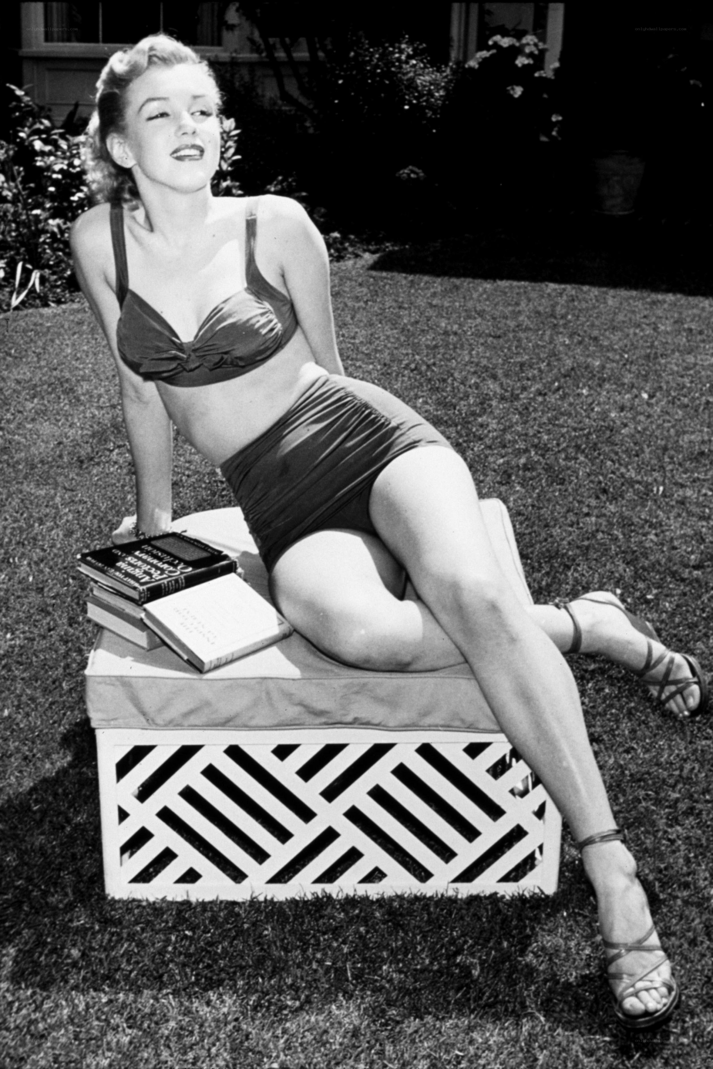 Marilyn Monroe in a swimsuit