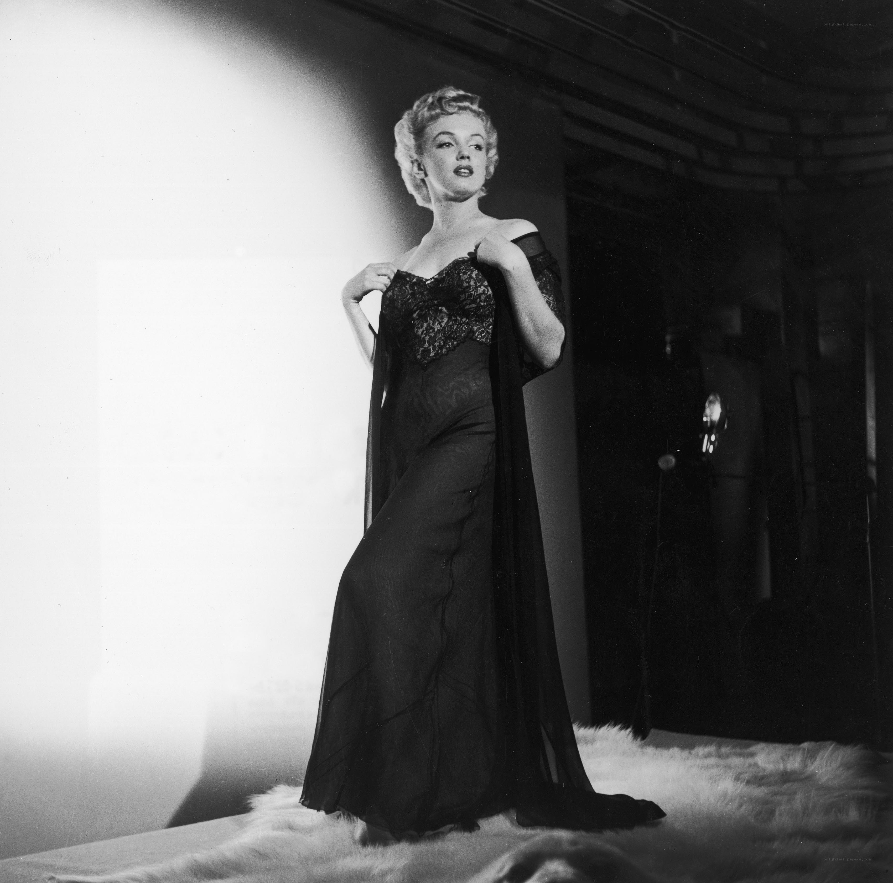 Marilyn Monroe in black gown