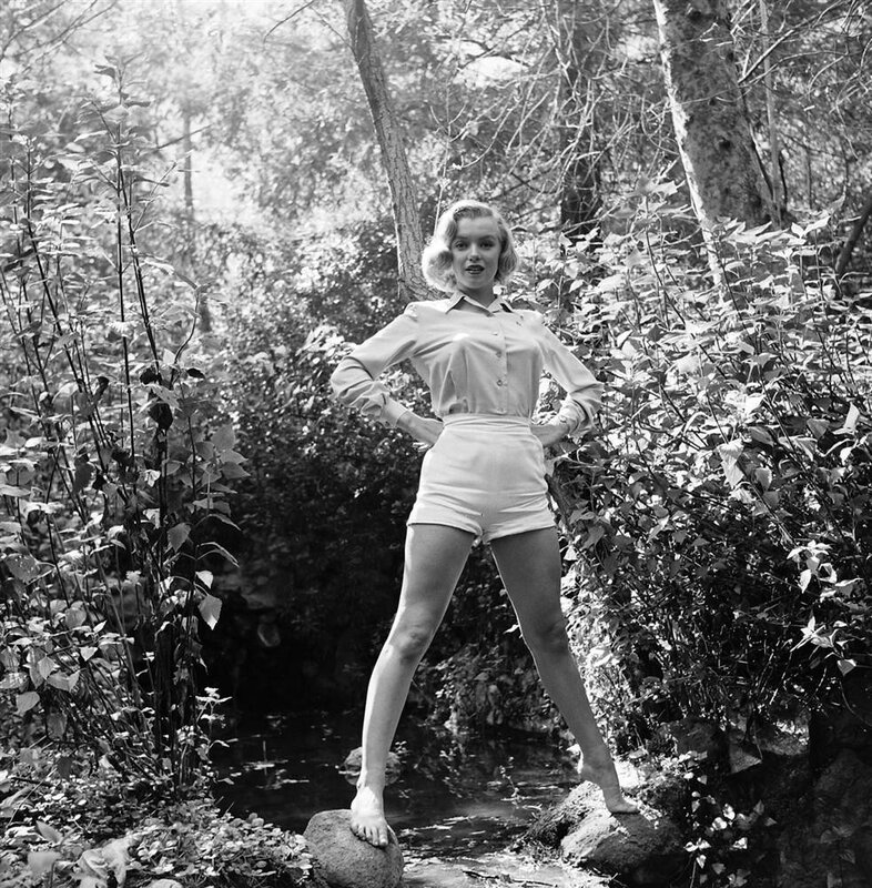 Marilyn Monroe in forest
