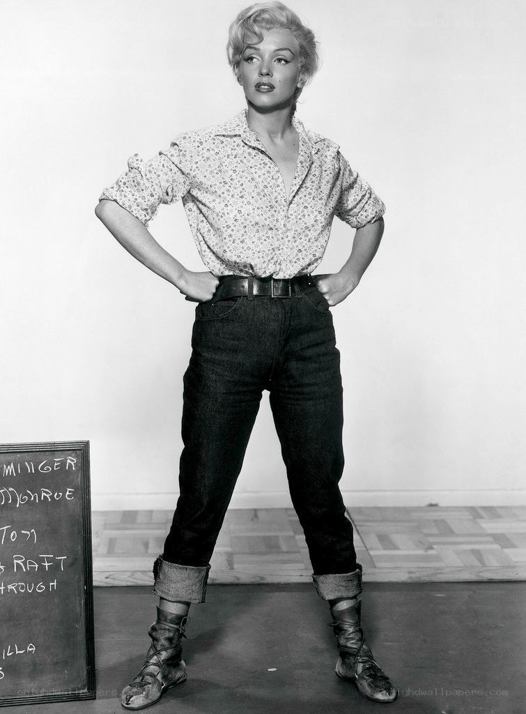 Marilyn Monroe in jeans