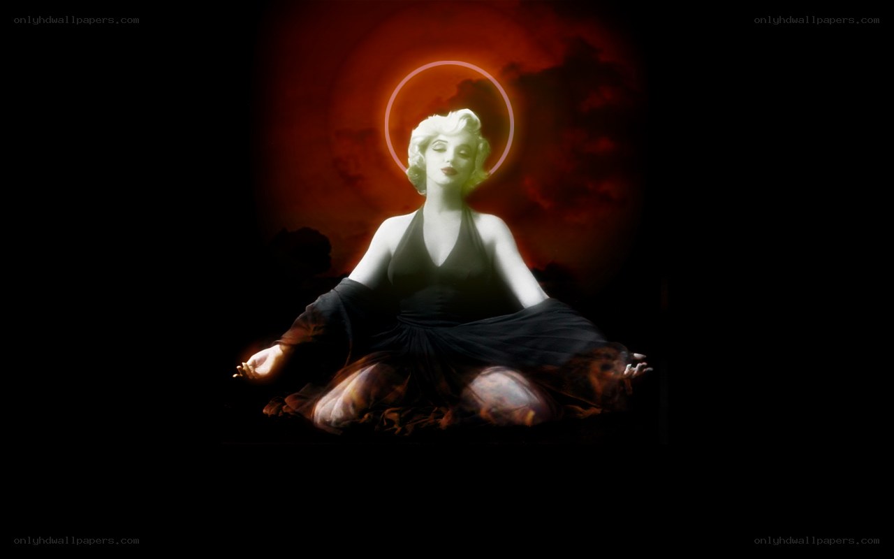 Marilyn Monroe in meditation