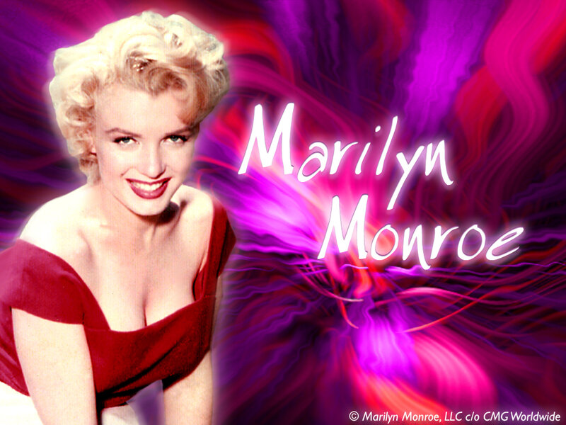 Marilyn Monroe in Red Dress — Purple