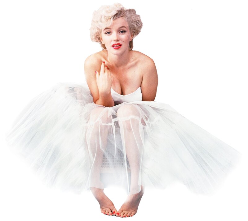 Marilyn Monroe in white dress