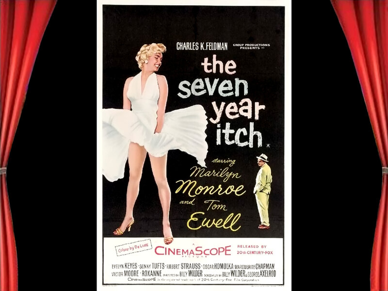 Marilyn Monroe in White Dress — Black