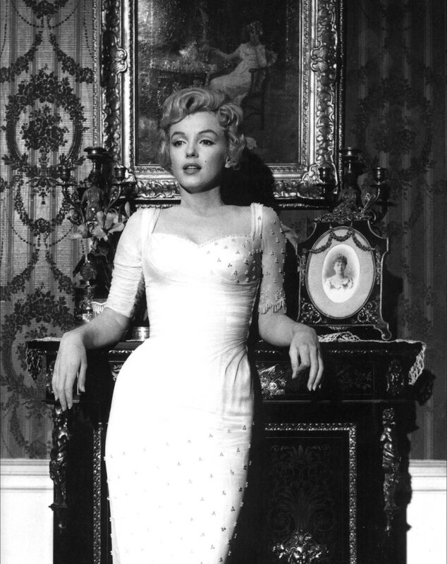 Marilyn Monroe in white gown