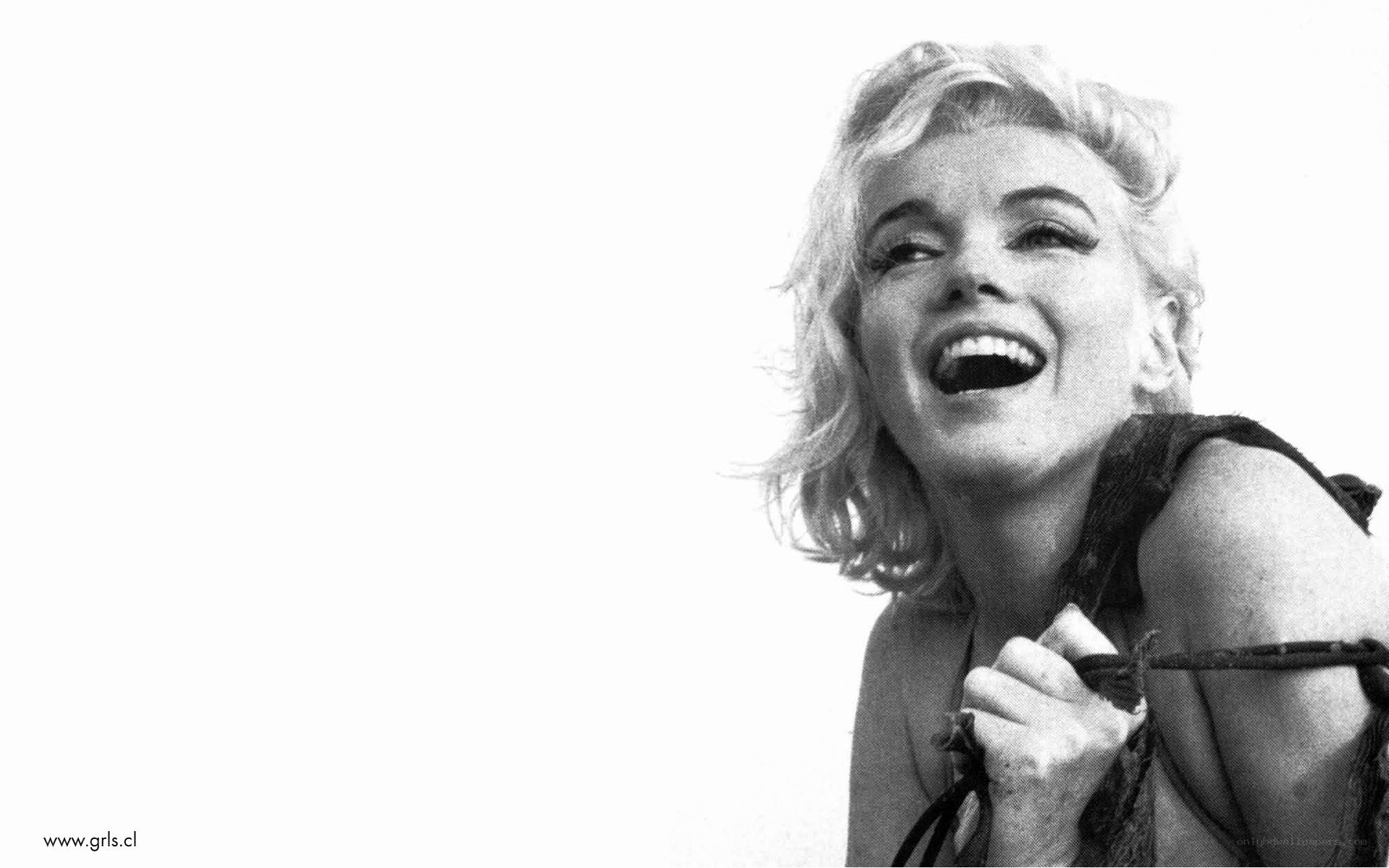 Marilyn Monroe laughing