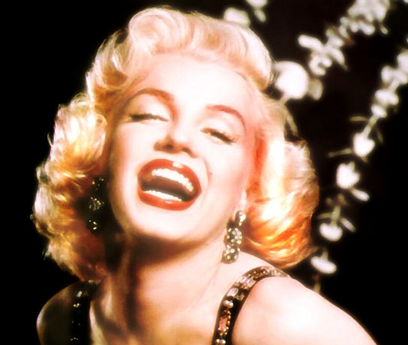 Marilyn Monroe laughing