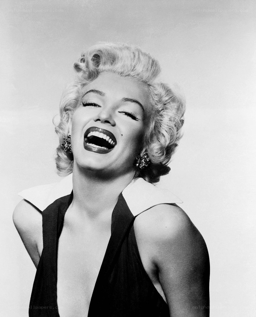 Marilyn Monroe laughing