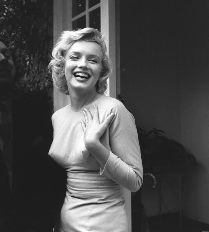 Marilyn Monroe laughing