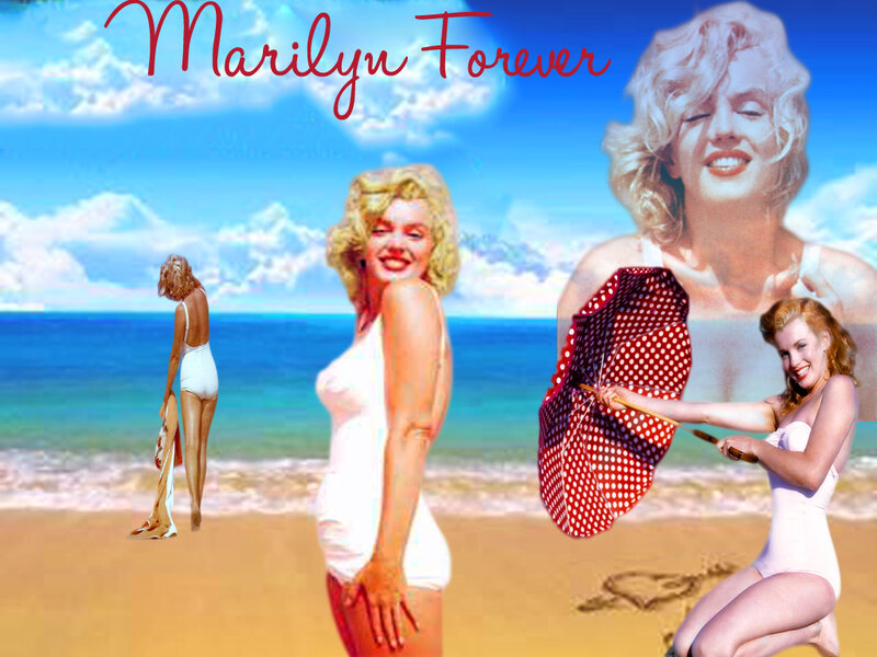 Marilyn Monroe on Beach