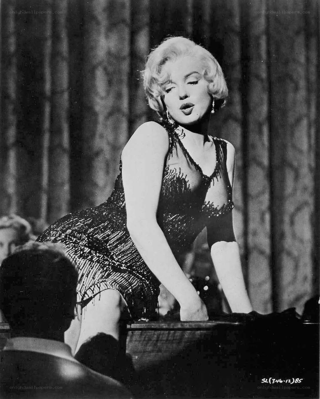 Marilyn Monroe on stage