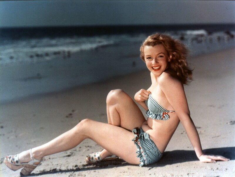 Marilyn Monroe on the beach