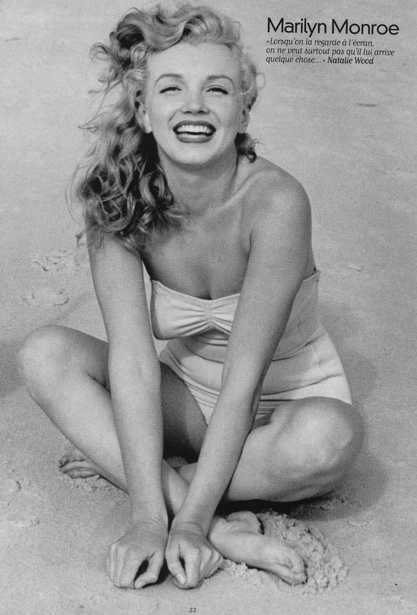 Marilyn Monroe on the beach