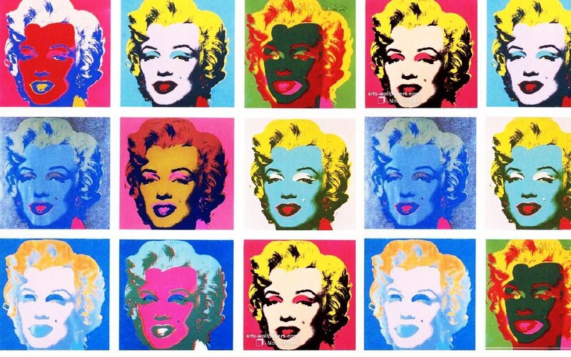 Marilyn Monroe pop art grid