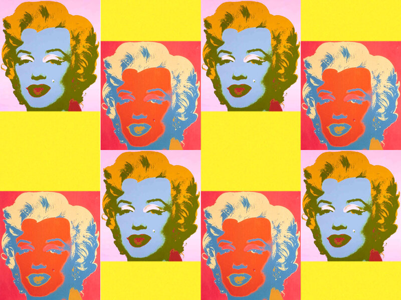 Marilyn Monroe pop art grid