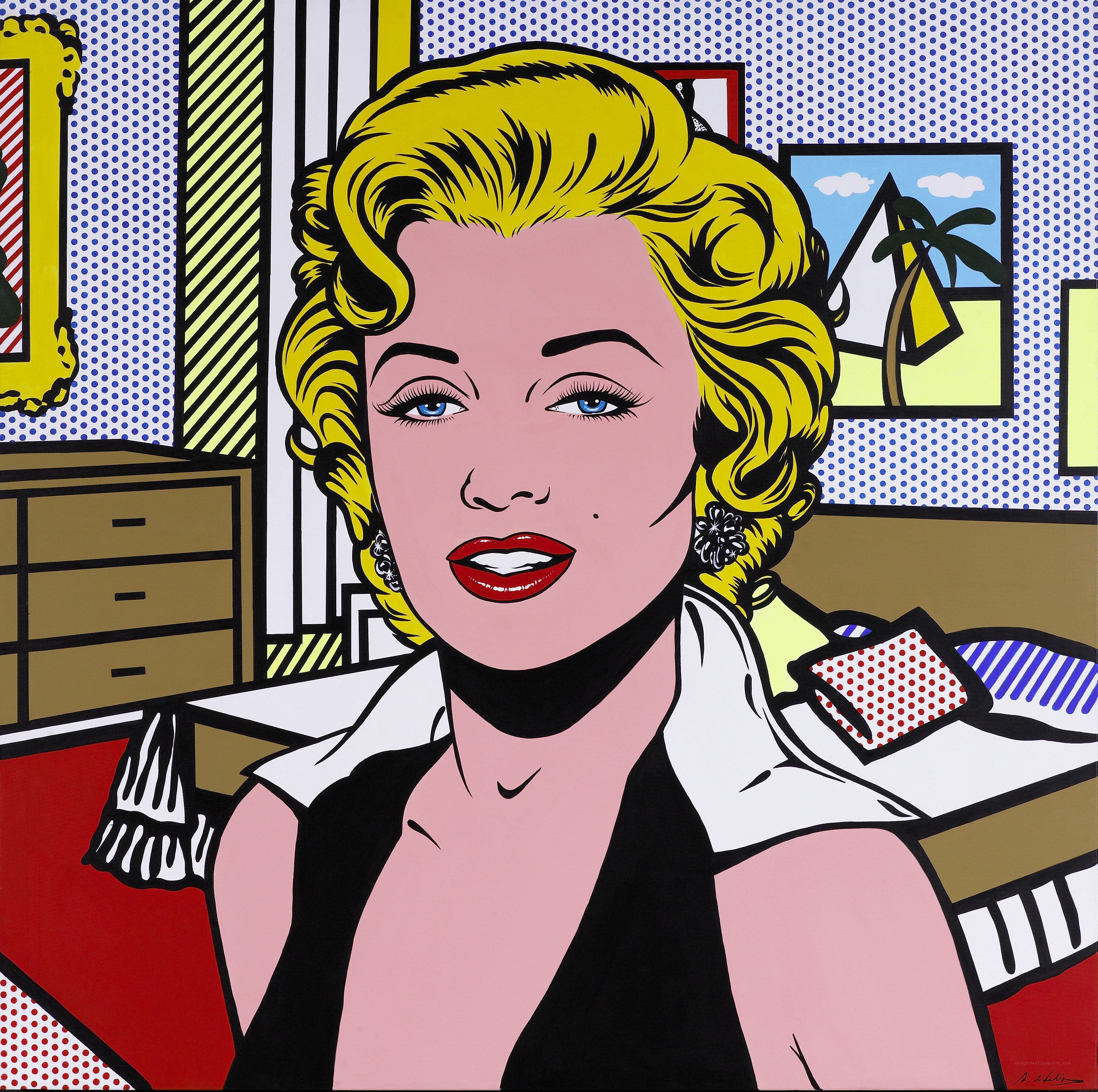 Marilyn Monroe pop art portrait