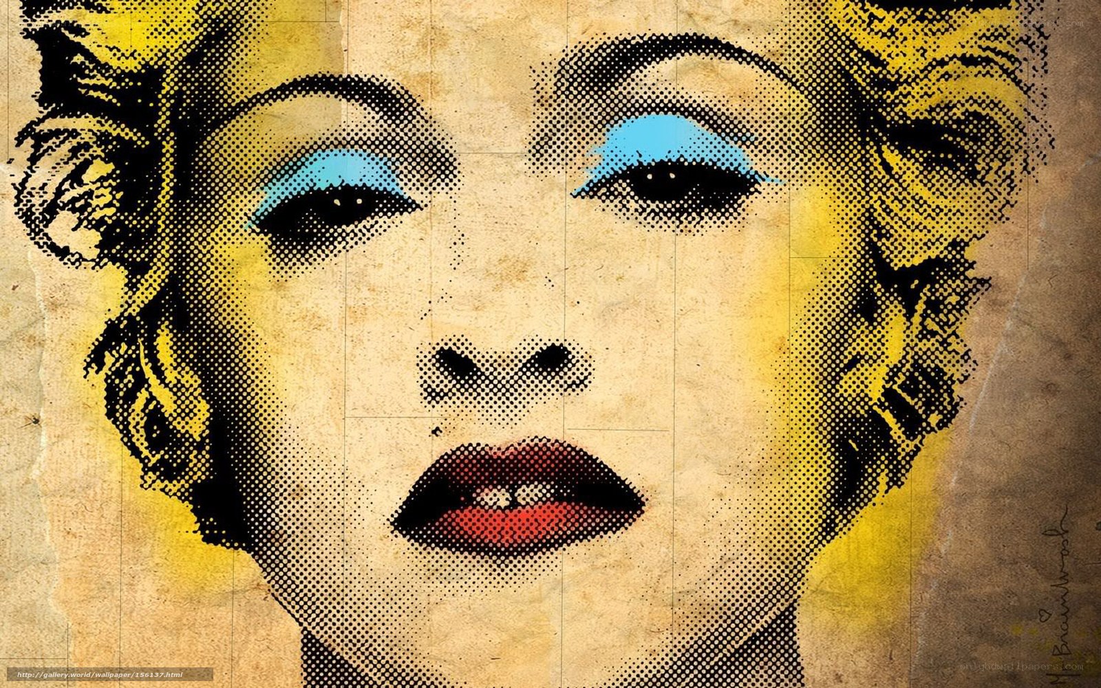 Marilyn Monroe pop art portrait