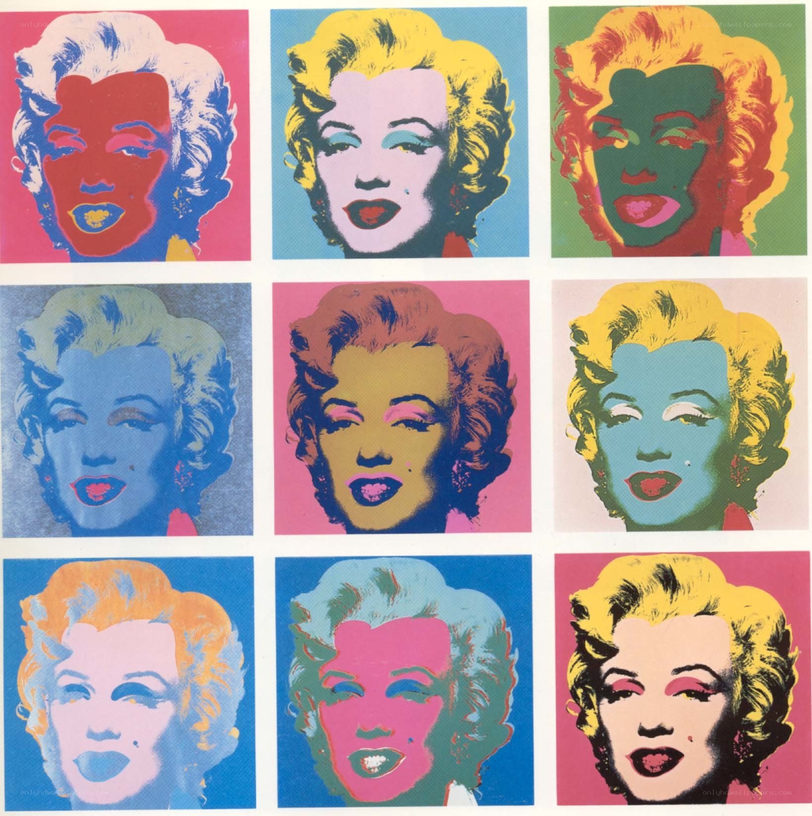 Marilyn Monroe pop art series