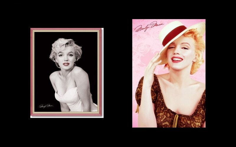 Marilyn Monroe Portrait — Black, Confident, Photograph