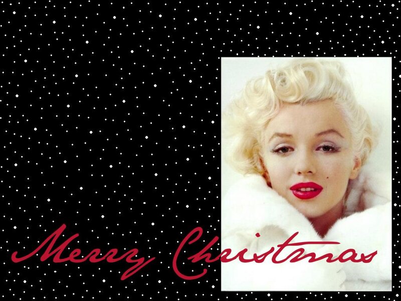 Marilyn Monroe Portrait — Black, Festive