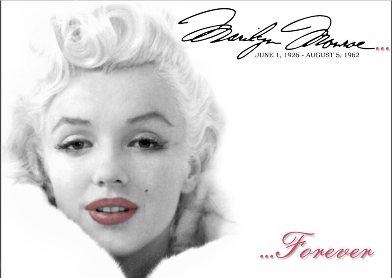 Marilyn Monroe Portrait — Black, Nostalgic