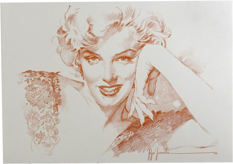 Marilyn Monroe portrait drawing