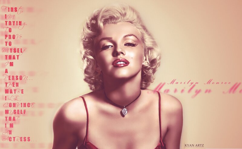 Marilyn Monroe Portrait — Pink, Dramatic