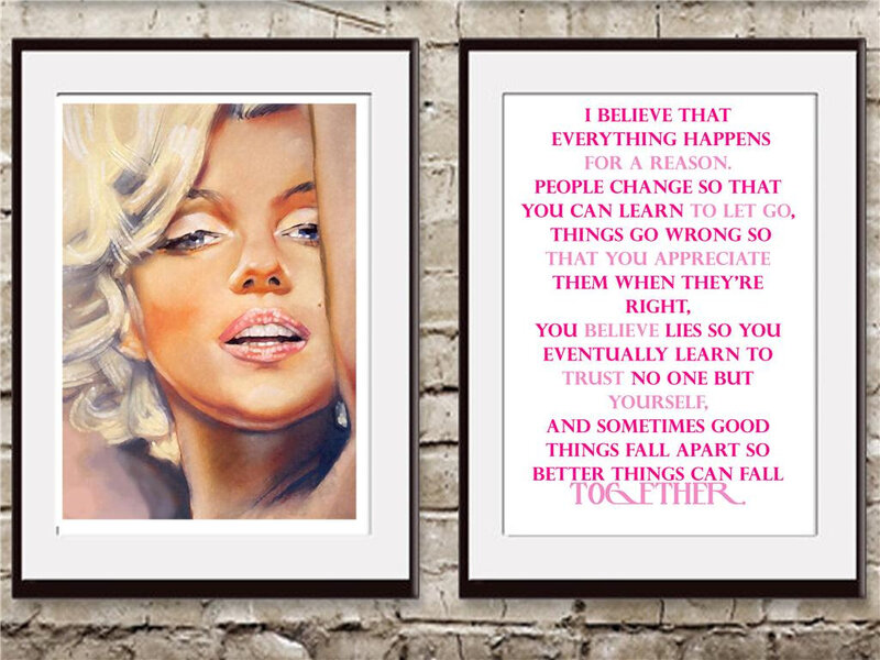 Marilyn Monroe Portrait — Pink, Reflective