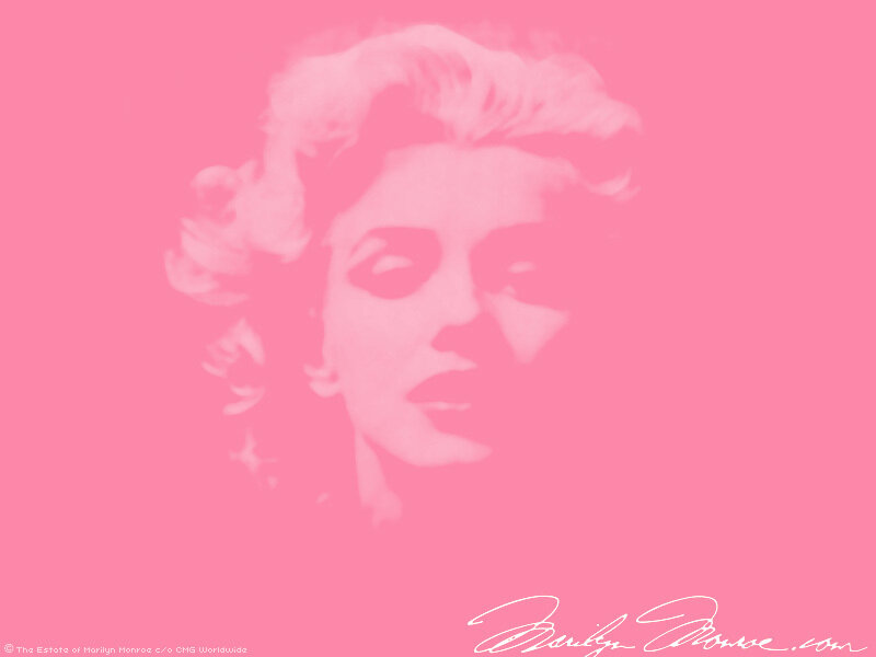 Marilyn Monroe Portrait — Pink